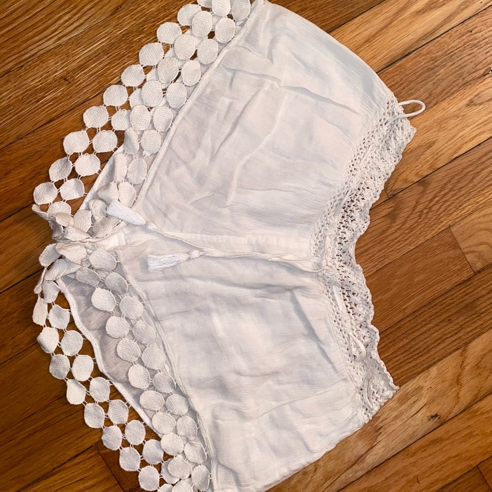 Soft white shorts from aerie
